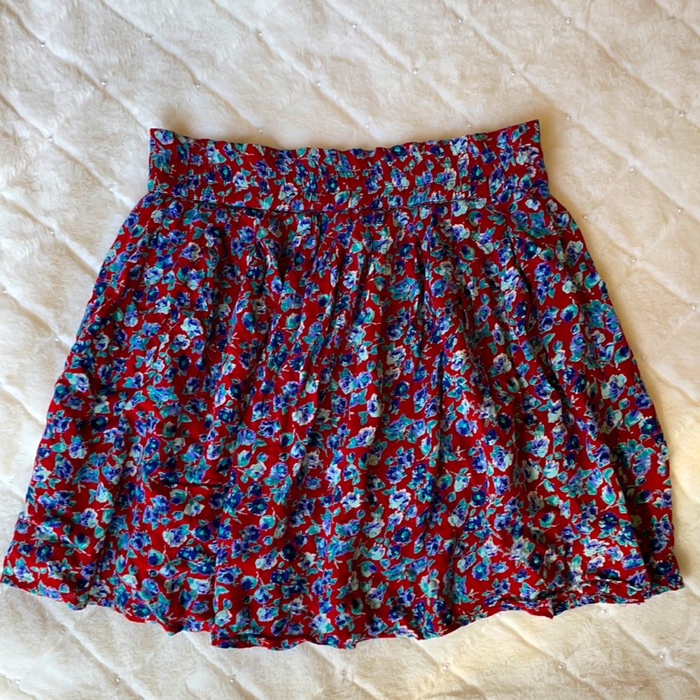 Flowy a-line mini skirt